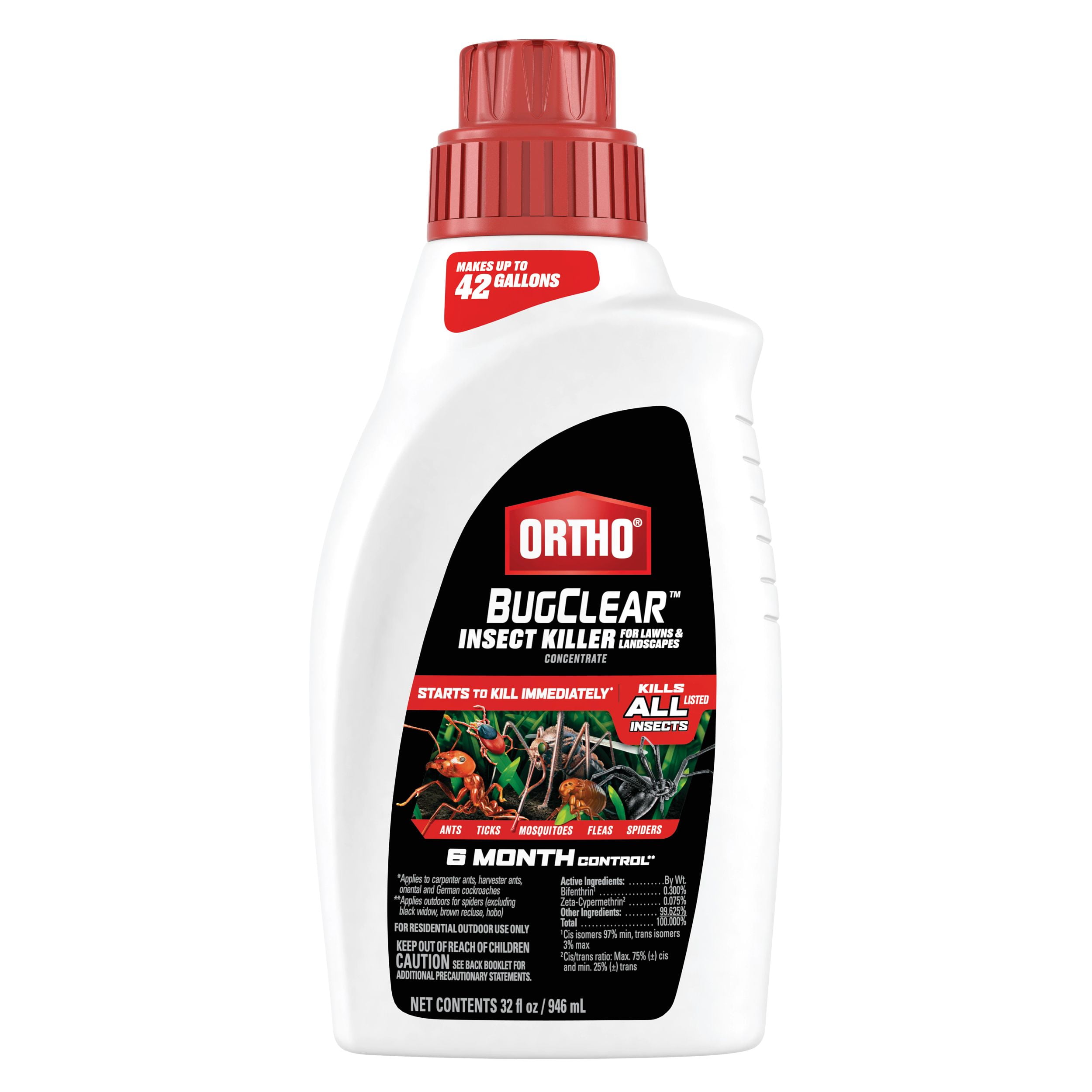 Ortho BugClear Insect Killer for Lawns & Landscapes Concentrate, 32 oz