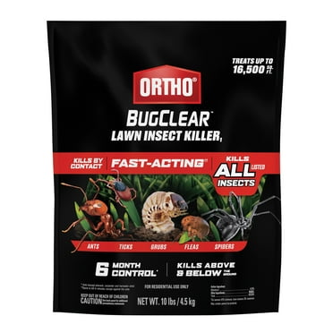 Ortho BugClear Lawn Insect Killer1, Kills Ants, Fleas, Ticks, Grubs and Spiders, 10 lb.