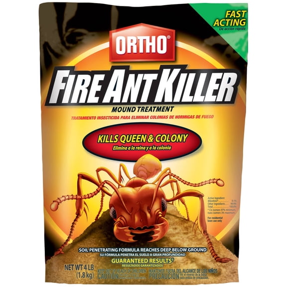 Ortho Fire Ant Killer Mound Treatment, 4 lb., Kills the Queen and Colony
