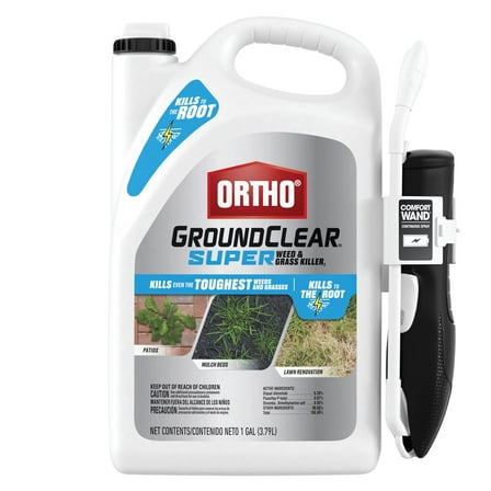 Ortho GroundClear Super Weed and Grass Killer1 with Comfort Wand, 1 gal.
