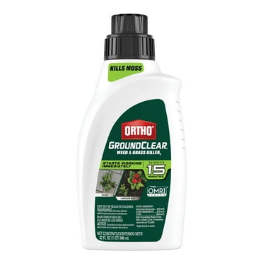 Ortho GroundClear Weed and Grass Killer2 Concentrate, Kills Moss and More, 32 fl. oz.