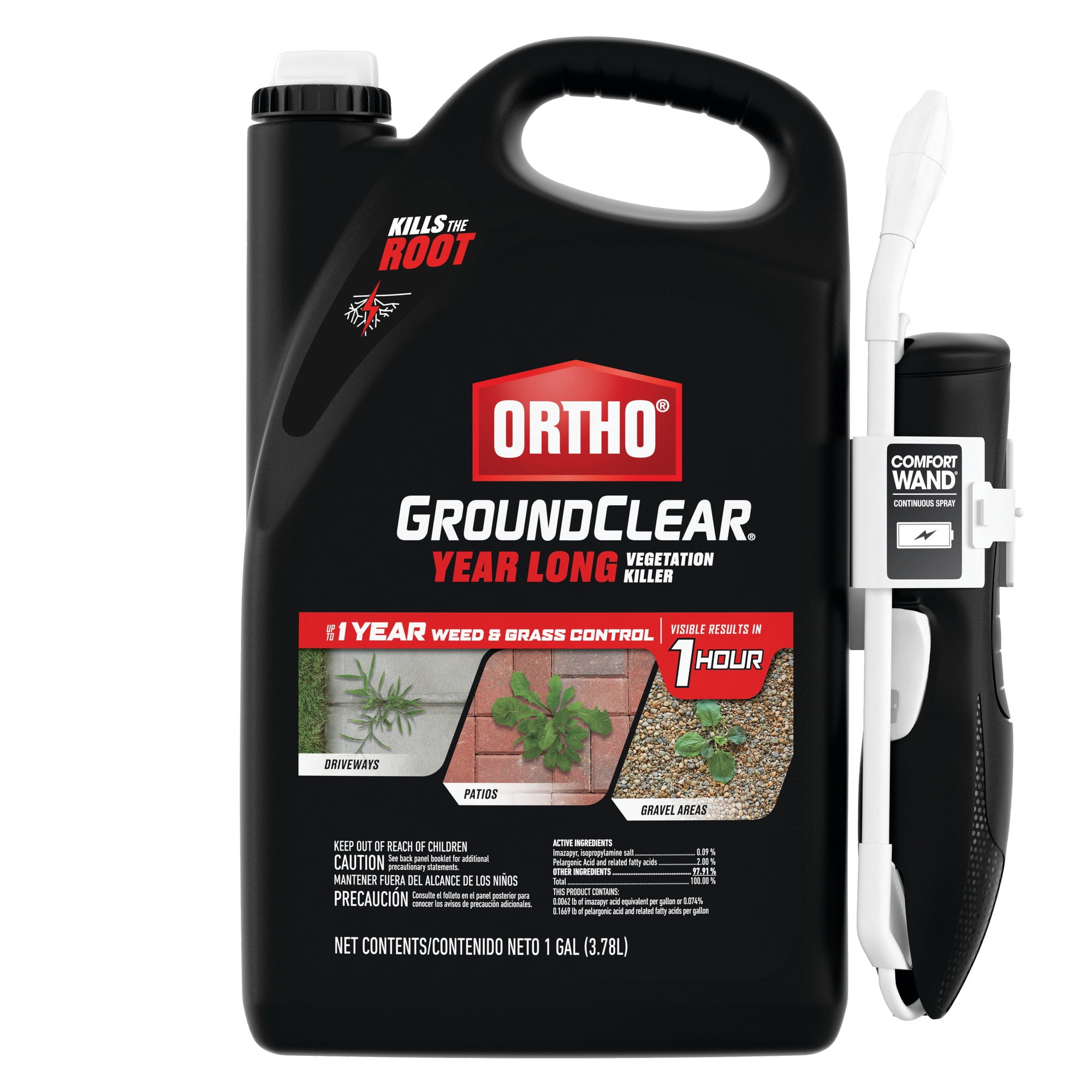 Free Shipping! Ortho Year Long Vegetation Killer with Comfort Wand