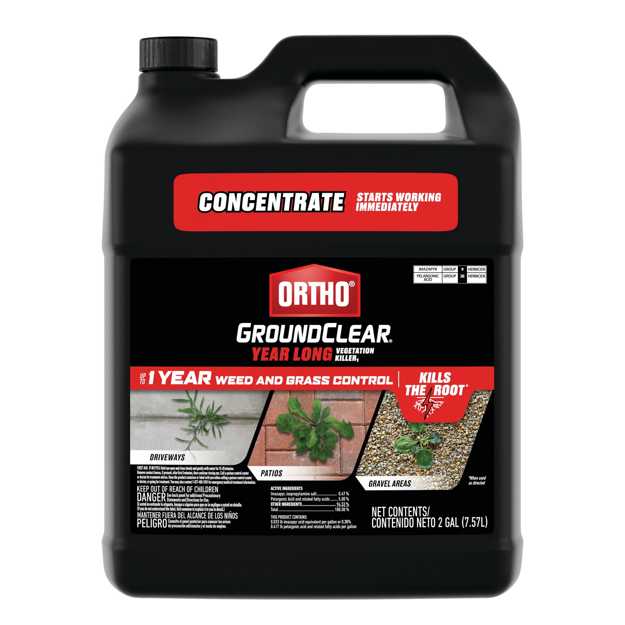 Ortho GroundClear Year Long Vegetation Killer1 2 gal. - Walmart.com