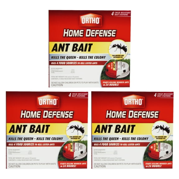 Ortho Home Defense Indoor/Outdoor Metal Ant Bait Stations - 12 Traps