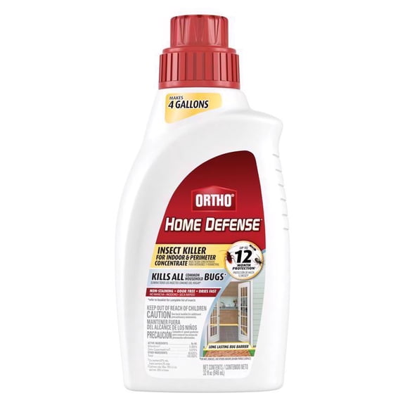 Ortho Home Defense Insect Killer Concentrate - Indoor/Perimeter Treatment - 32 Oz.