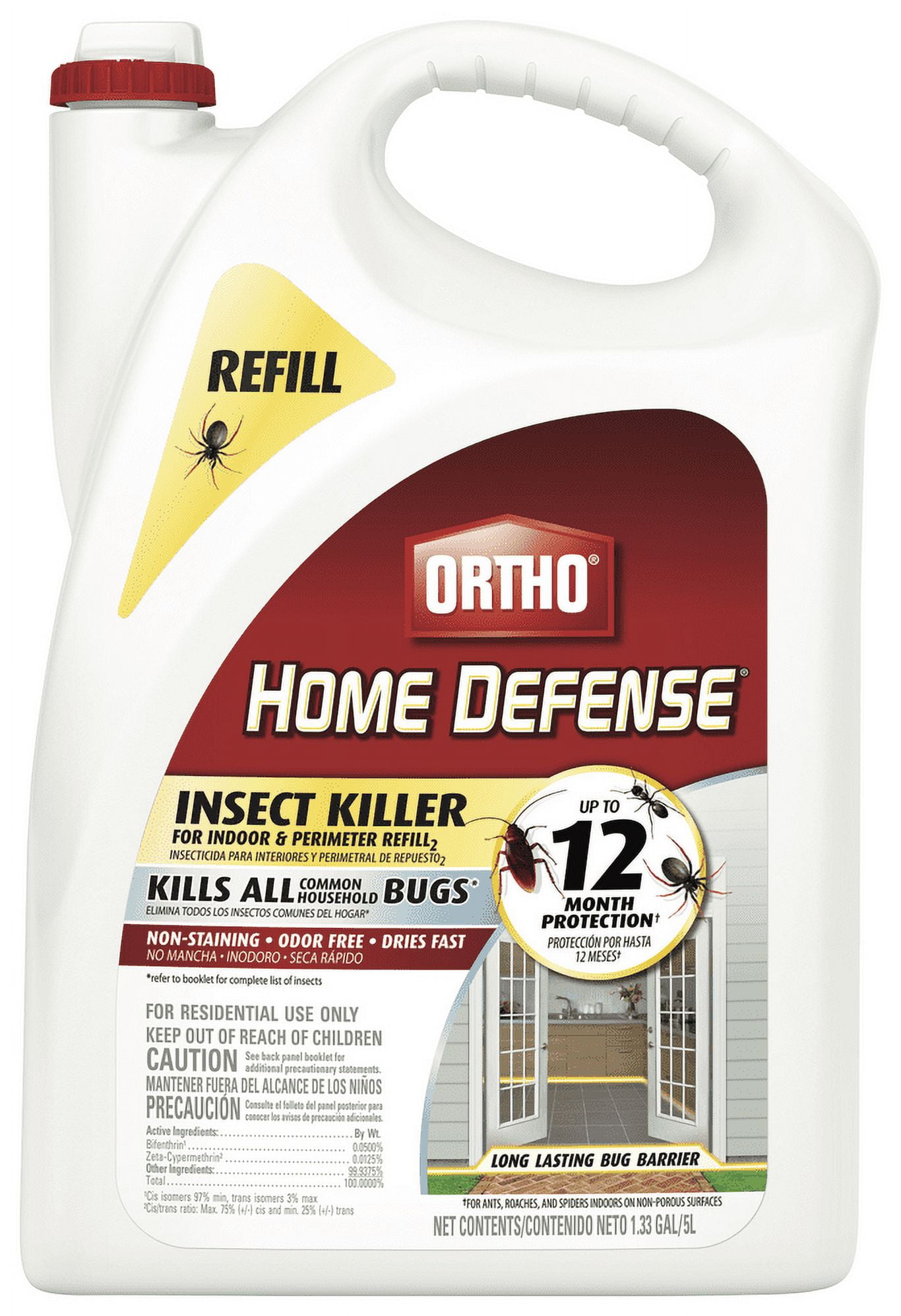 Ortho Home Defense Insect Killer for Indoor & Perimeter Refill 2, 1.33 gal.