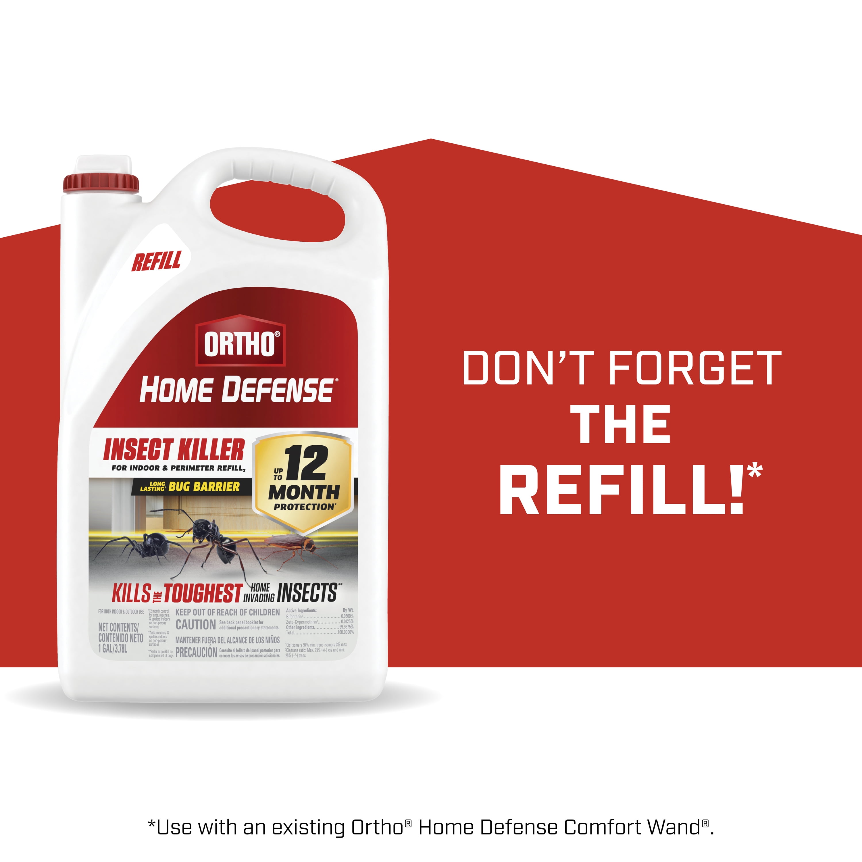 Ortho Home Defense Insect Killer for Indoor & Perimeter Refill2, 1 gal.