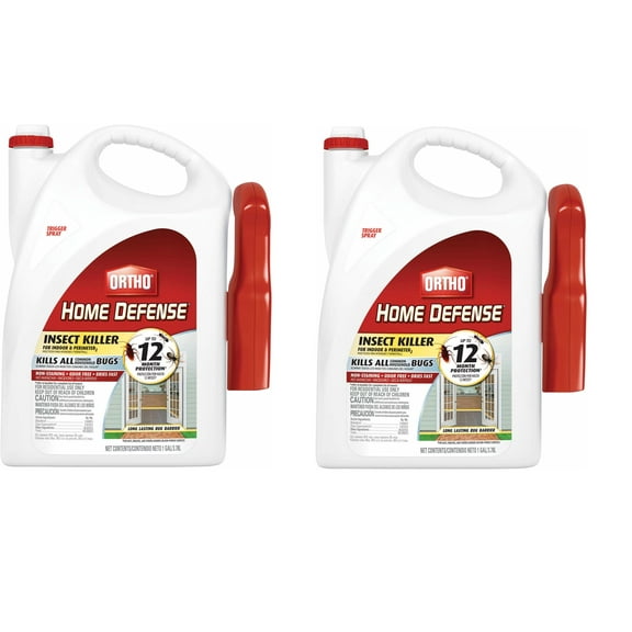 Ortho Home Defense Insect Killer for Indoor & Perimeter2 Ready-To-Use Trigger Sprayer, 1 gal. - 2 Pack