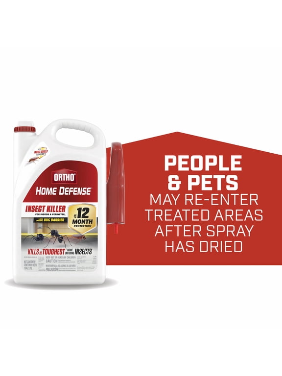 Home Defense Insect Killer for Indoor and Perimeter2, Kills Ants and Roaches, 1 gal.