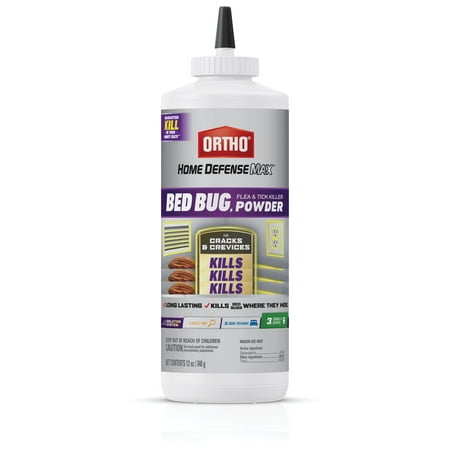 Ortho Home Defense Max Bed Bug & Flea Killer Powder 12 oz.