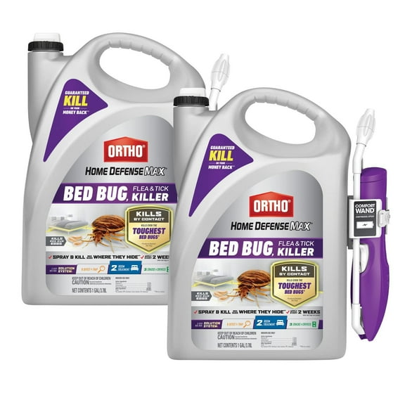 Ortho Home Defense Max Bed Bug, Flea & Tick Killer with Comfort Wand, 1 gal. 2-Pack