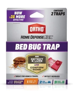Ortho Home Defense Max Bed Bug Traps (2 Pack) New