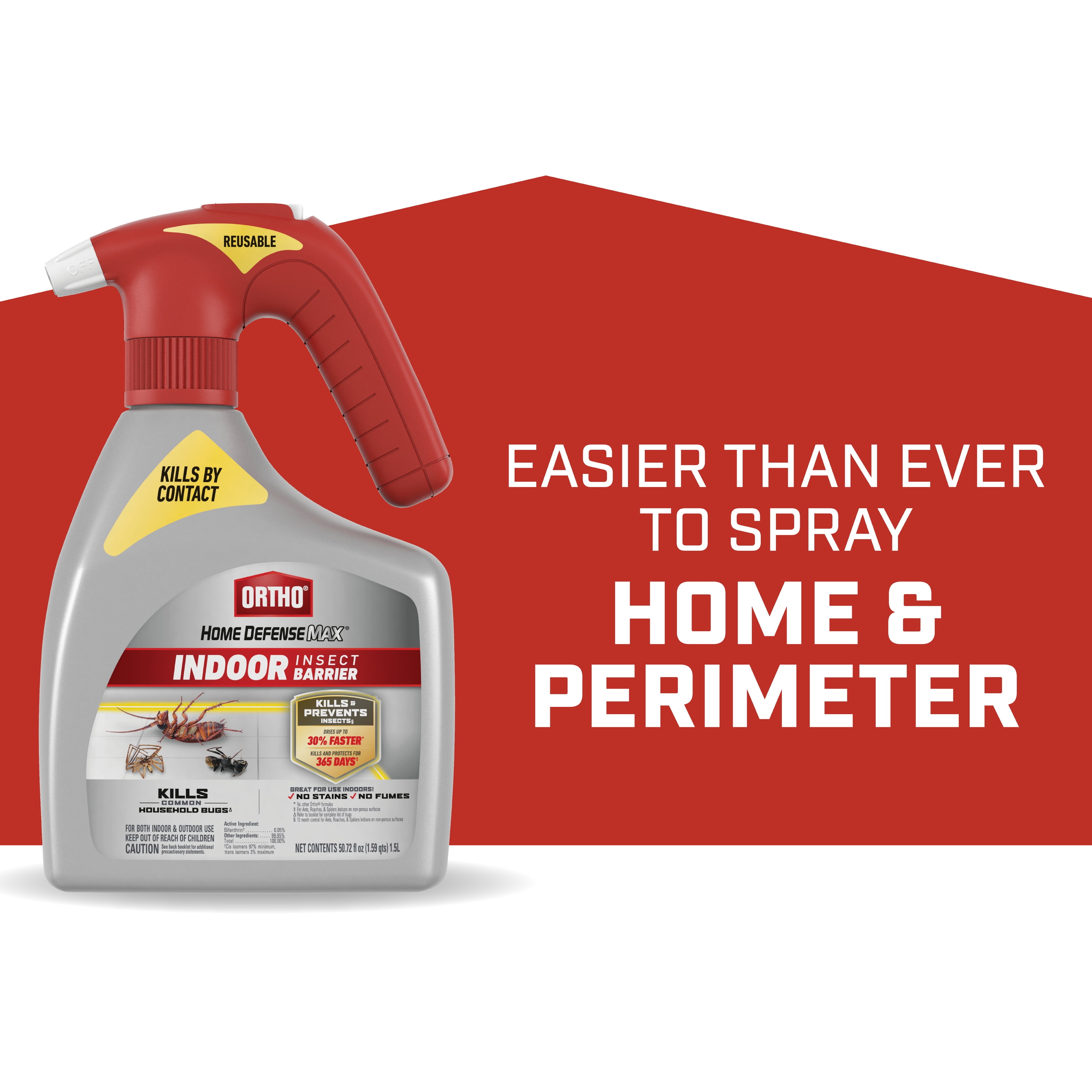Ortho Home Defense Max Indoor Insect Barrier, With Battery-Powered