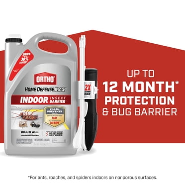 Ortho Home Defense Insect Killer - Indoor & Perimeter Spray With Comfort Wand, 1 Gallon