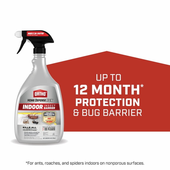Ortho 4602510 Indoor Insect Barrier, Liquid, Spray Application, Around Doors, Bathrooms, Basements, Kitchens, Windows