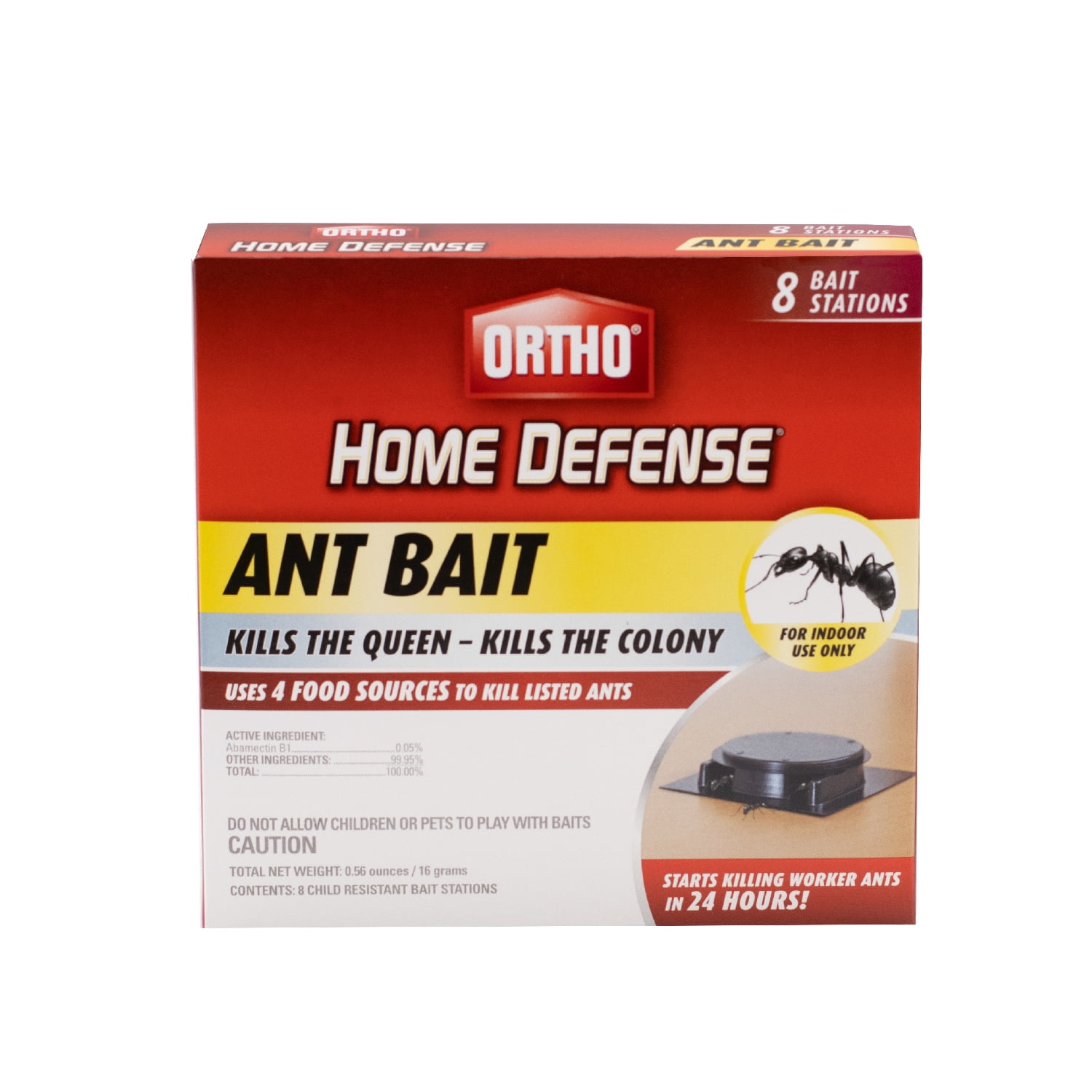 Ortho Home Defense Plastic Indoor Ant Bait Stations, 8 Traps