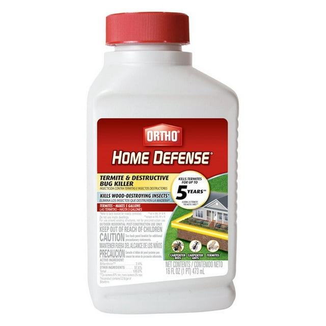 Ortho Home Defense Pesticide, Termite & Destructive Bug Killer, Concentrate Insecticide, 16 oz