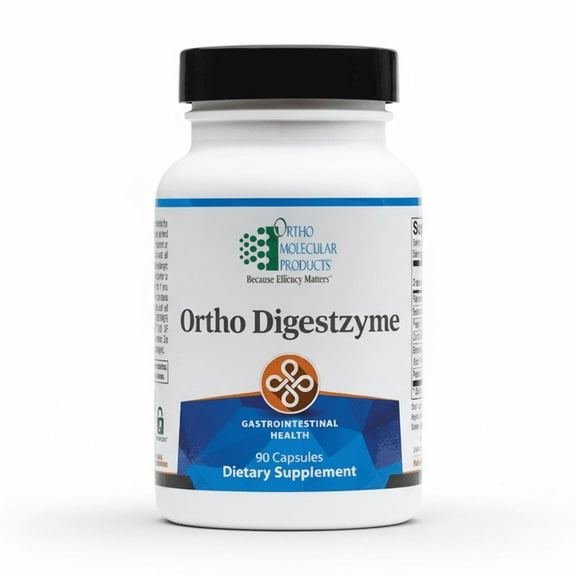 Ortho Molecular Digestzyme - 90 Capsules | Comprehensive Digestive Enzyme Blend for Healthy Digestion & Nutrient Absorption