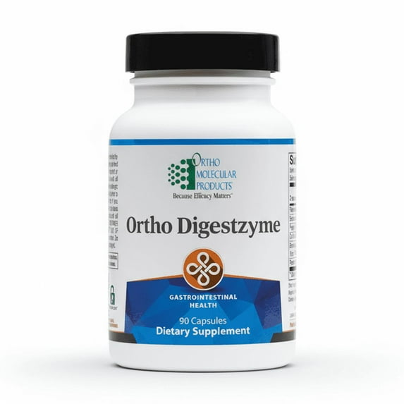 Ortho Molecular Digestzyme - 90 Capsules | Comprehensive Digestive Enzyme Blend for Healthy Digestion & Nutrient Absorption
