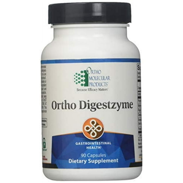 Ortho Molecular Digestzyme - 90 Capsules | Comprehensive Digestive Enzyme Blend for Healthy Digestion & Nutrient Absorption
