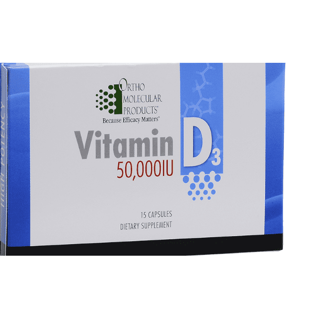 Ortho Molecular Vitamin D3 50,000 IU 15 Capsule Blister Pack