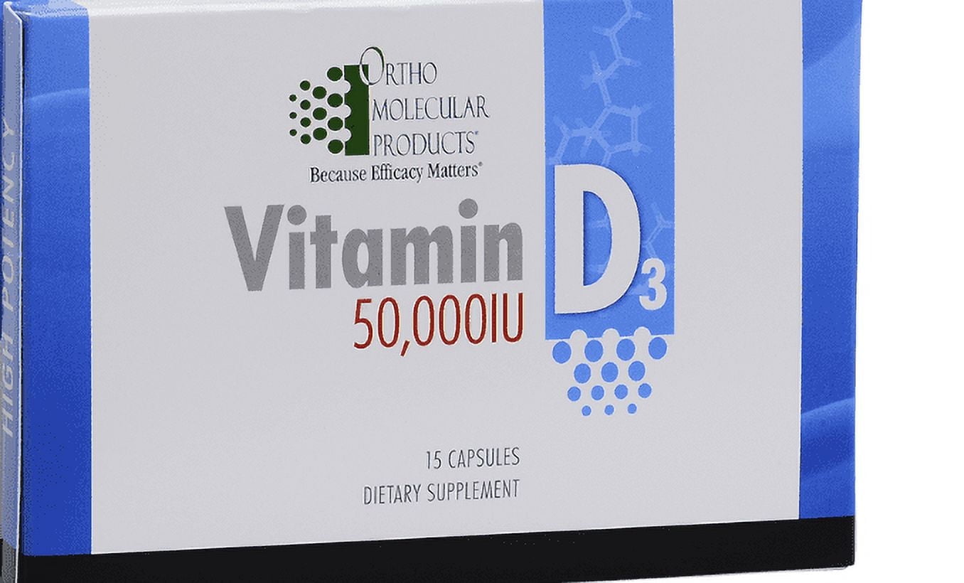 Ortho Molecular - Vitamin D3 50,000 IU - 15 Capsule Blister Pack