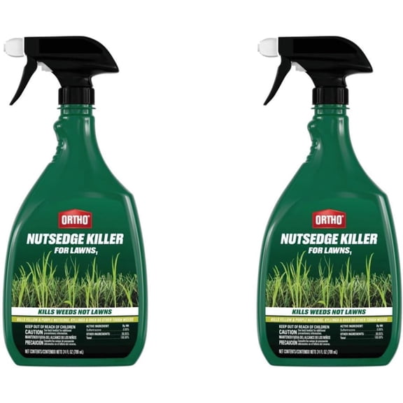 Ortho Nutsedge Killer for Lawns, 24 fl. oz. 2-Pack Ready-to-Spray Kills Tough Grassy Weeds and Broadleaf Weeds Won't Harm Grass