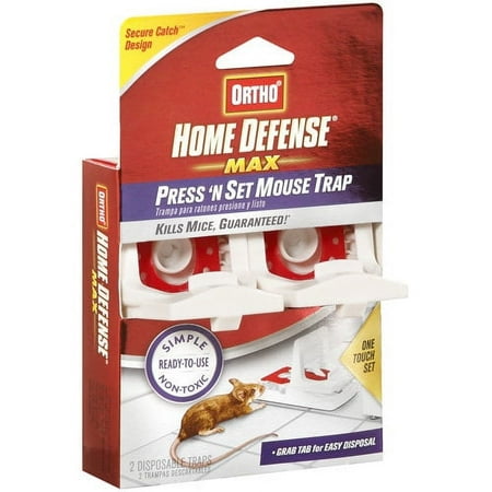 Ortho Press 'N Set Mouse Trap, 2ct