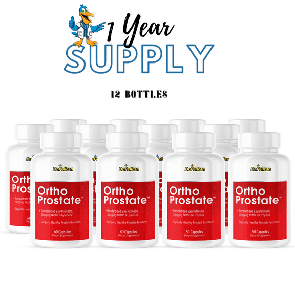 Ortho Prostate- Ciculation/Urinary Tract Health- 12 Bottles- 720 Capsules- Dr. Pelican