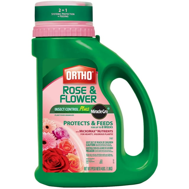 Ortho Rose & Flower Insect Control Plus MiracleGro Plant Food Granules