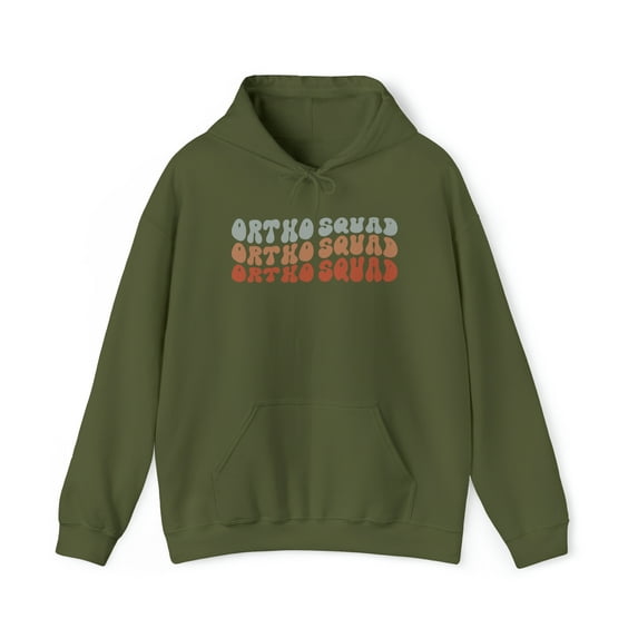 Ortho Squad Orthodontics Hygienist Grad Hoodie, Gifts, Hooded Sweatshirt