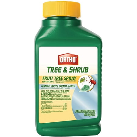 Ortho Tree & Shrub Fruit Tree Spray - Insecticide, Outdoor Use - 16 oz — Residential Use, Standard Application