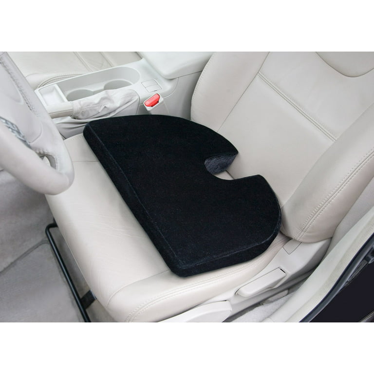  Wedge Seat Cushion to Maintain Natural Angle of Knees & Improve  Posture - Soft Memory Foam Seat Cushion to Unleash Supreme Comfort in  Office, Home, and Car Seating (Velvet Cover,Black) 