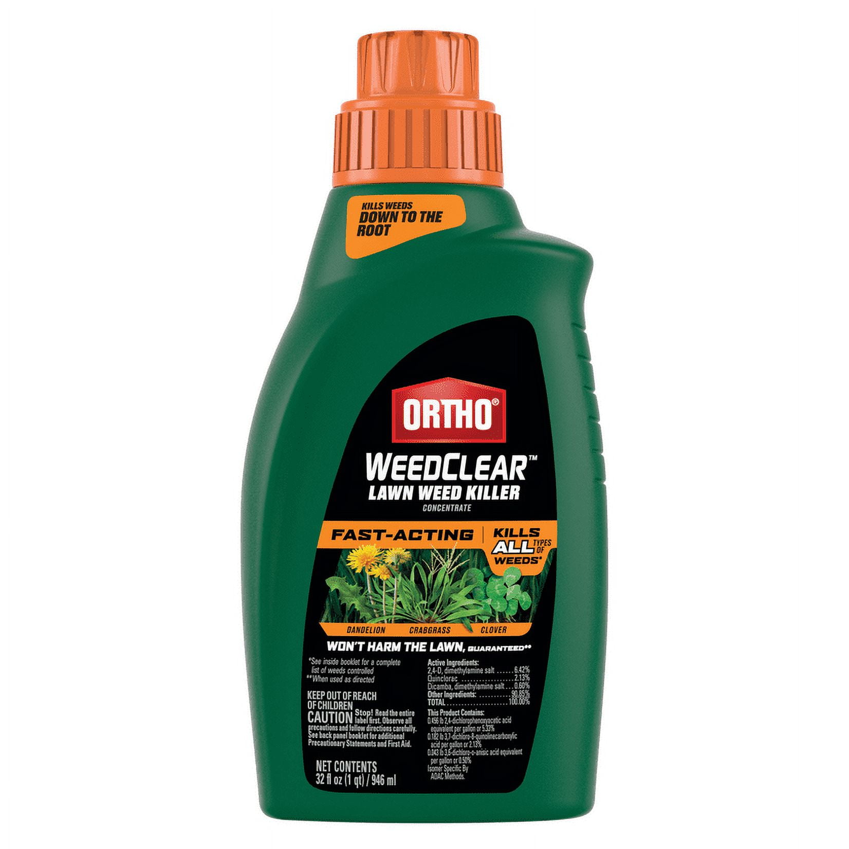 Walmart sales :  Ortho WeedClear Lawn Weed Killer Concentrate, Kills Crabgrass and Dandelion, 32 fl. oz.