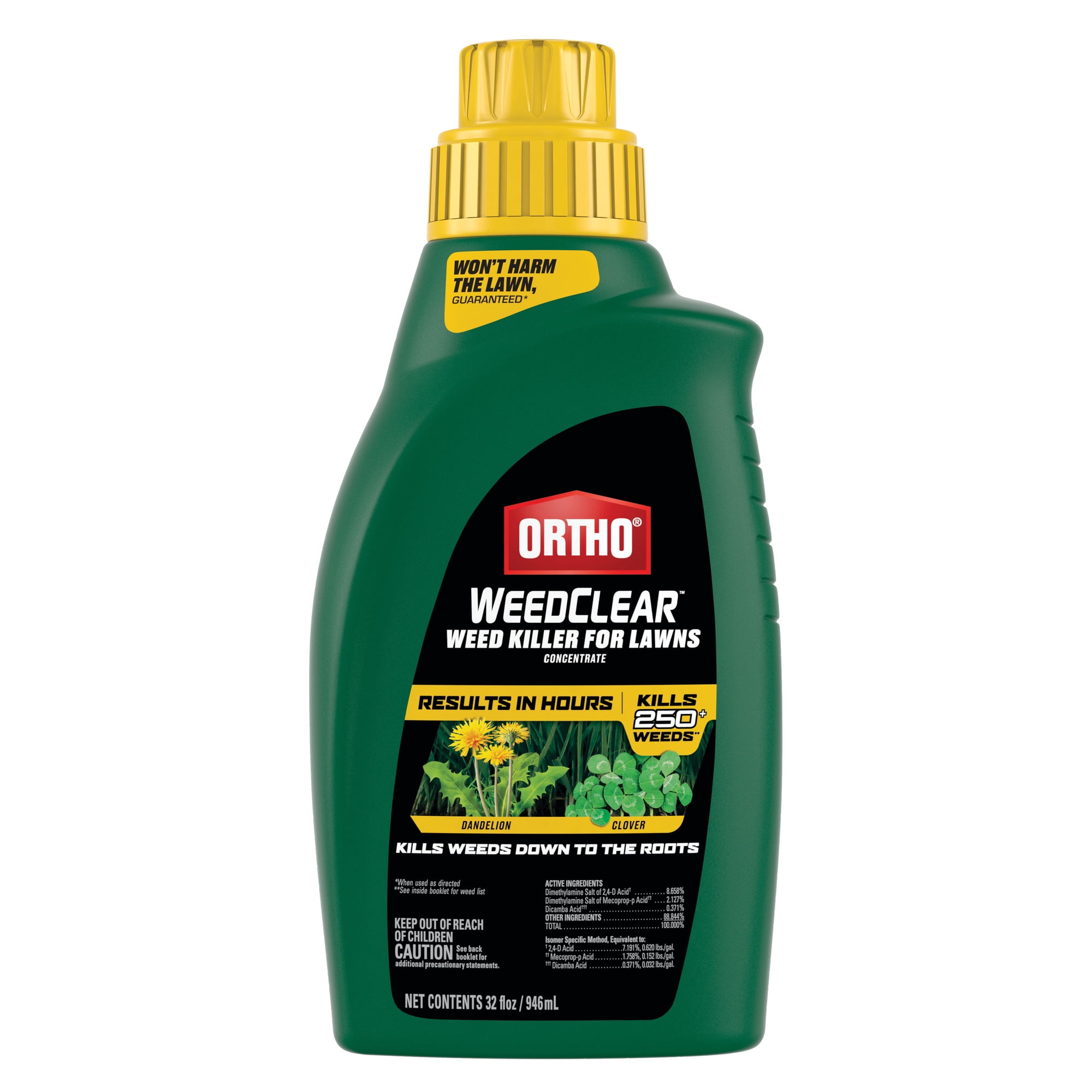 Ortho WeedClear Weed Killer for Lawns Concentrate, 32 oz.