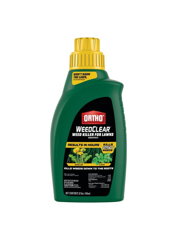 Ortho WeedClear Weed Killer for Lawns Concentrate, 32 oz.