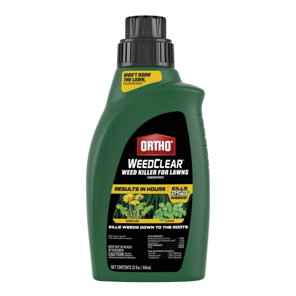 Ortho WeedClear Weed Killer for Lawns Concentrate, Kills Dandelion and More, 32 fl. oz.