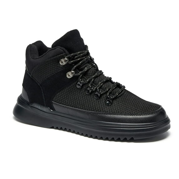 OrthoComfoot Men's Hiking Boots with Arch Support, Water Resistant Outdoor Walking Shoes, Plantar Fasciitis Orthopedic Sneakers