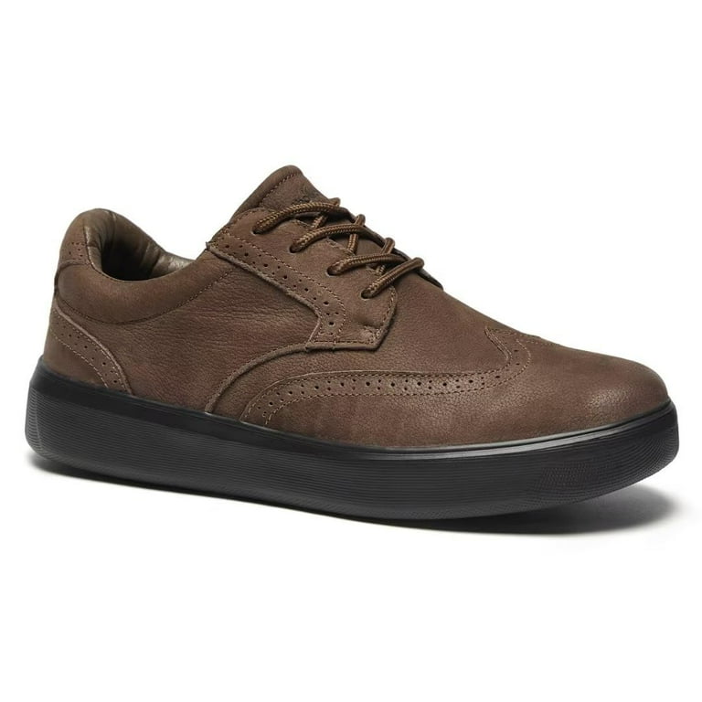 OrthoComfoot Men's Orthopedic Dress Oxford with Arch Support for