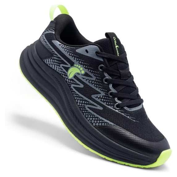 OrthoComfoot Men's Orthopedic Road Running Shoes: Comfortable Arch Support Athletic Sneakers for Walking, Training and Everyday Wear