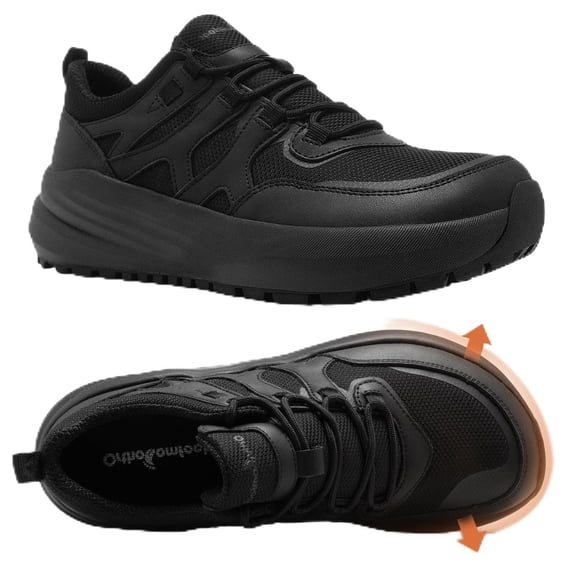 OrthoComfoot Men's Orthopedic Trail Hiking Shoes: Comfortable Supportive Shoes for Walking and Everyday Wear