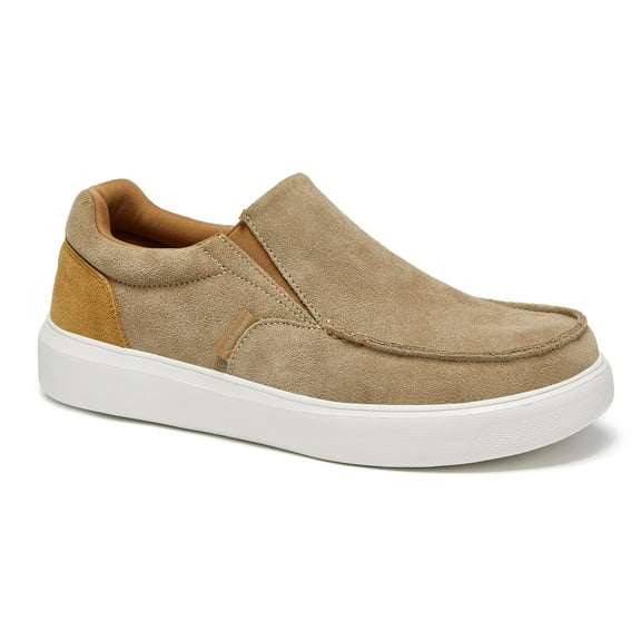 OrthoComfoot Men's Plantar Fasciitis Slip-Ons Sneakers, Arch Support Walking Loafers, Foot and Heel Pain Relief Arch Support Shoes, Orthopedic Comfortable Casual Slip On