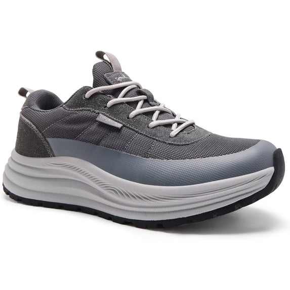 OrthoComfoot Men's Wide Orthopedic Plantar Fasciitis High Arch Support Shoes: Comfortable Trail Running Shoes for Walking & Hiking, Orthotic Tennis Sneakers for Flat Feet and Foot Pain Relief