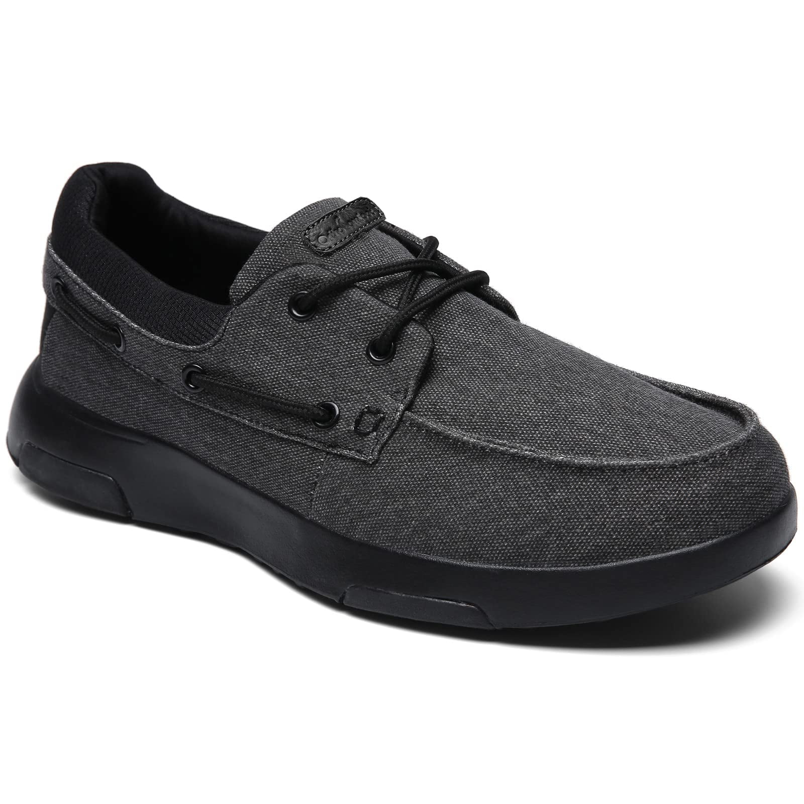 OrthoComfoot Mens Lace up Shoes Casual Canvas Loafers with Arch Support Comfortable Deck Shoe for Extra Cushioning and Pain Relief Walmart