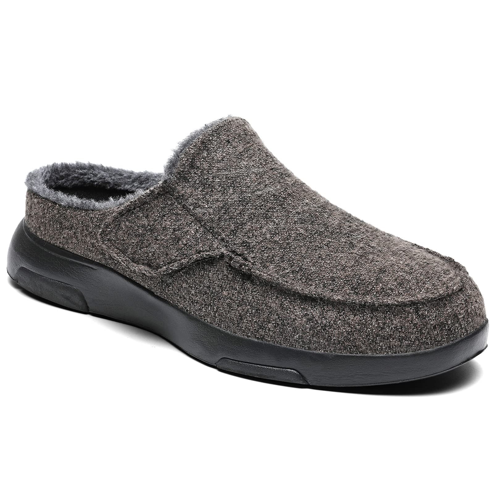 Mens Slippers with Arch Support Plantar Fasciitis Orthopedic House Shoes Slip On