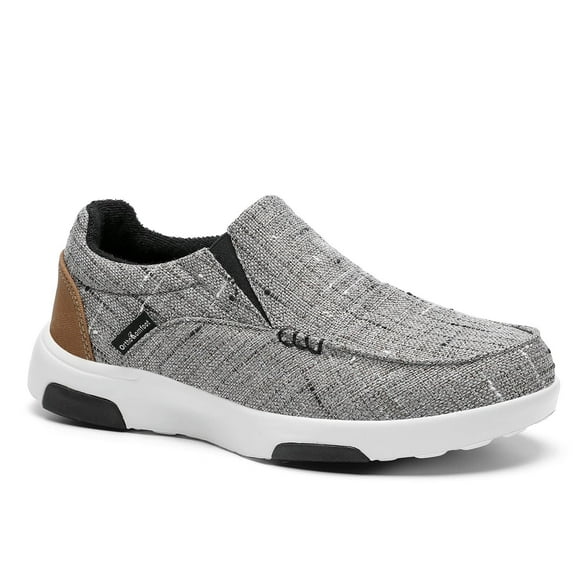 OrthoComfoot Women Slip On Shoes with Arch Support, Plantar Fasciitis Canvas Loafers, Orthopedic Casual Boat Shoes for Foot Pain Relief