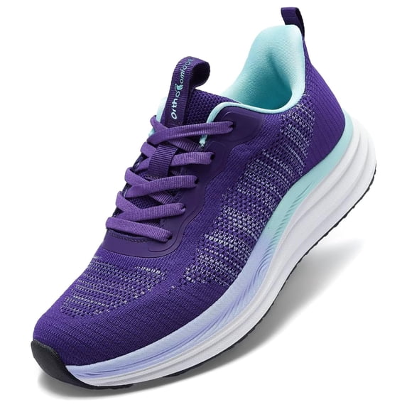 OrthoComfoot Women's Orthopedic Road Running Shoes: Comfortable Arch Support Athletic Sneakers for Walking, Training and Everyday Wear