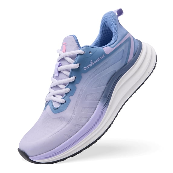 OrthoComfoot Women's Orthopedic Road Running Shoes: Comfortable Supportive Shoes for Walking and Everyday Wear