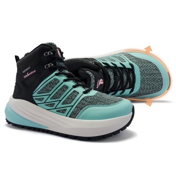 OrthoComfoot Women's Orthopedic Waterproof Hiking Boots for Outdoor Wear