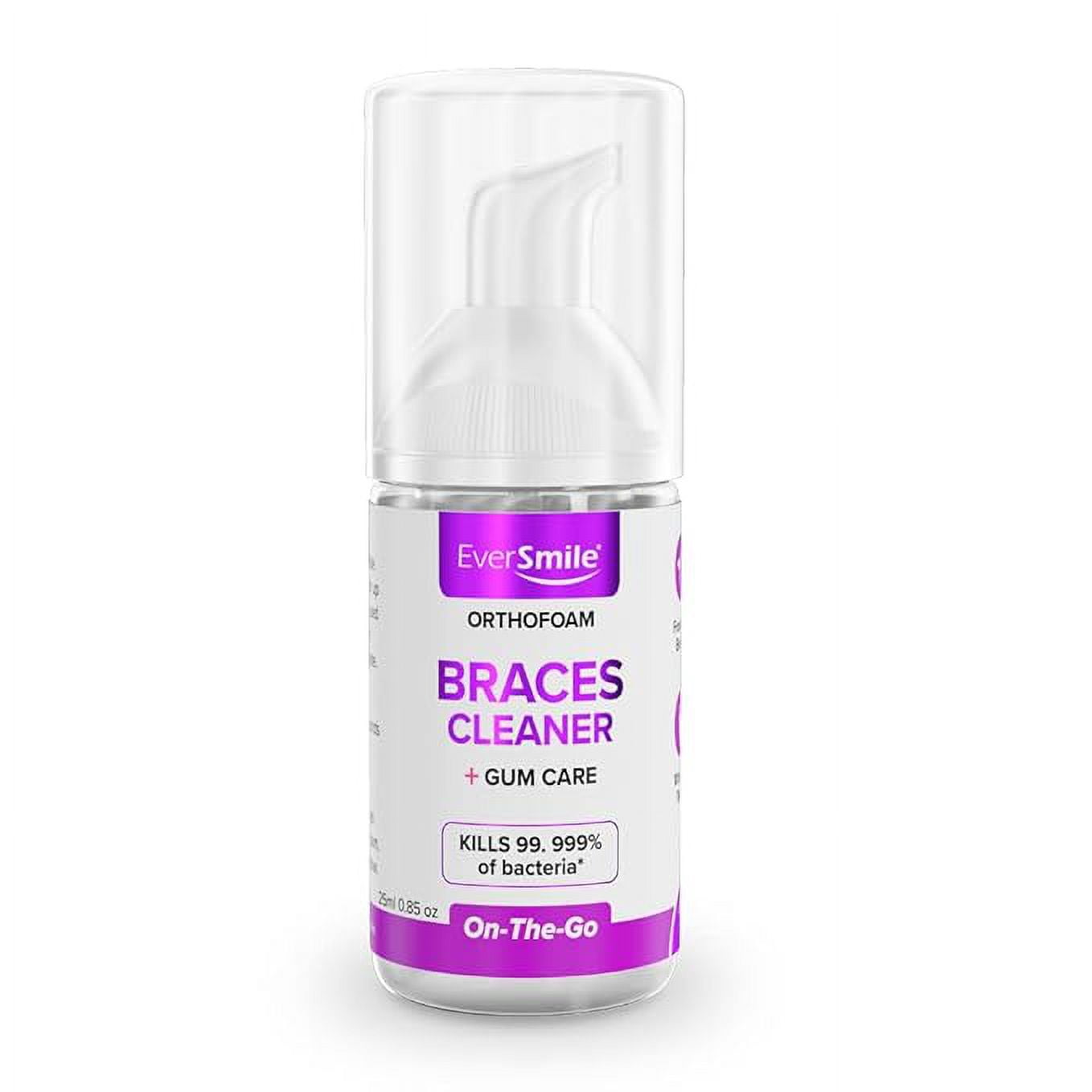 OrthoFoam Braces Cleaner Cleans Under Metal, Ceramic or Clear